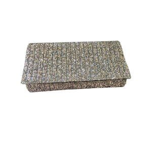 NWOT Black/Silver Beaded Clutch